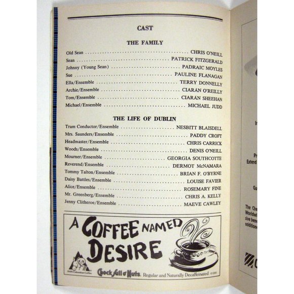 Grandchild of Kings Playbill May 1992 Sean O'Casey Harold Prince Irish Repertory - Picture 5 of 7